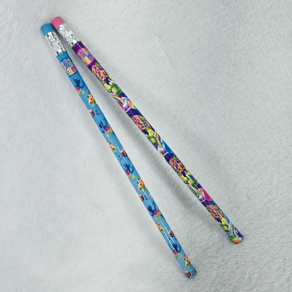 Lisa Frank 18 Mini Erasers Heart Case Multi-Color Childrens School Set Pencils - Picture 5 of 7